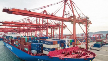 comercio china puerto buque